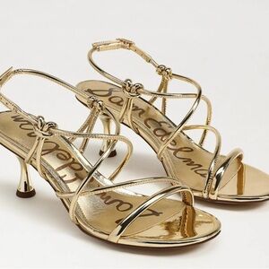 Sam Edelman  Riana Elegant Gold Strappy Heels